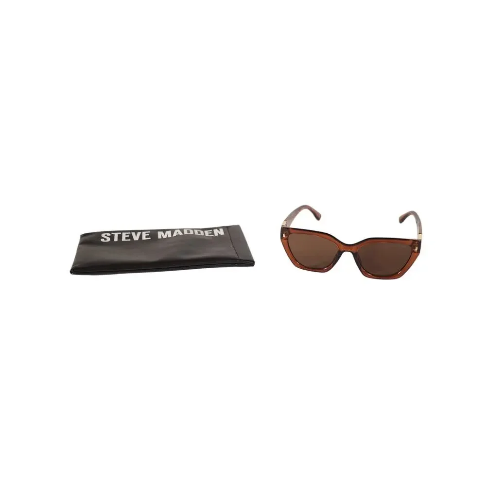 Steve Madden SHAINEY Cat Eye Women's Sunglasses - Chocolate Brown/Brown - NWT